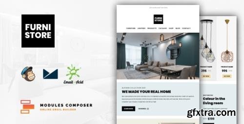 ThemeForest - Furnistore v1.0 - E-Commerce Responsive Furniture and Interior design Email with Online Builder - 33744161