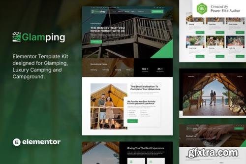 ThemeForest - Glamping v1.0.0 - Luxury Camping & Campground Elementor Template Kit - 33833785