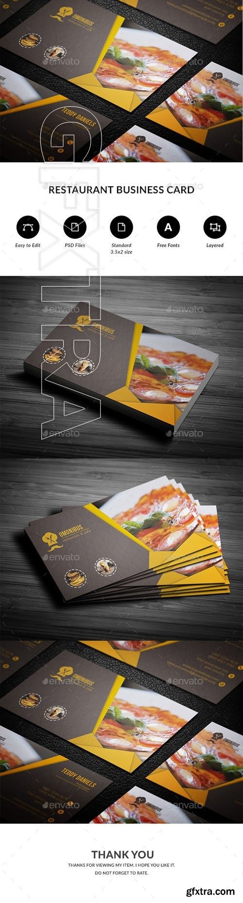 GraphicRiver - Restaurant Business Card 20648216