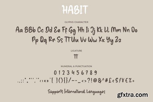 Habit Font