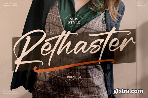 Rethaster Modern Handwritten Font