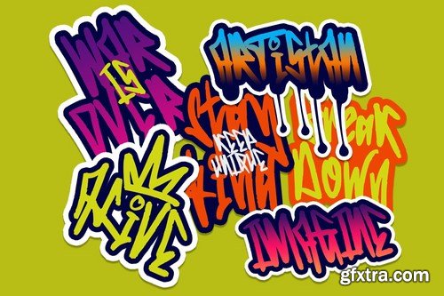 Edcosmic - An Urban Art Graffiti Font