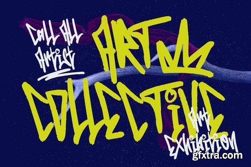 Edcosmic - An Urban Art Graffiti Font