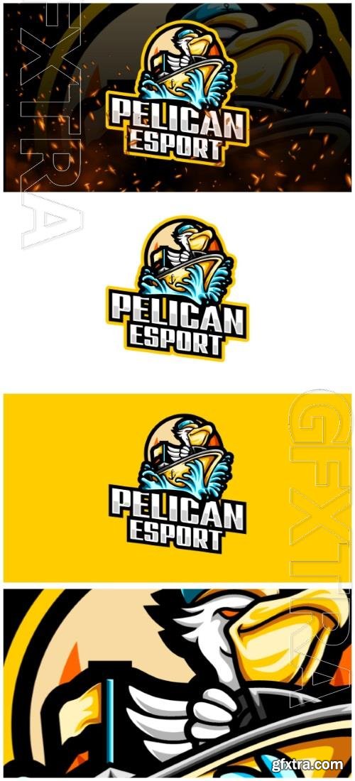 Pelican E-Sport and Sport Logo Template