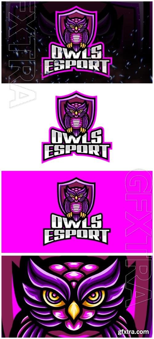 Owls E-Sport and Sport Logo Template