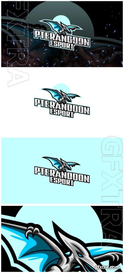 Pteranodon E-Sport and Sport Logo Template