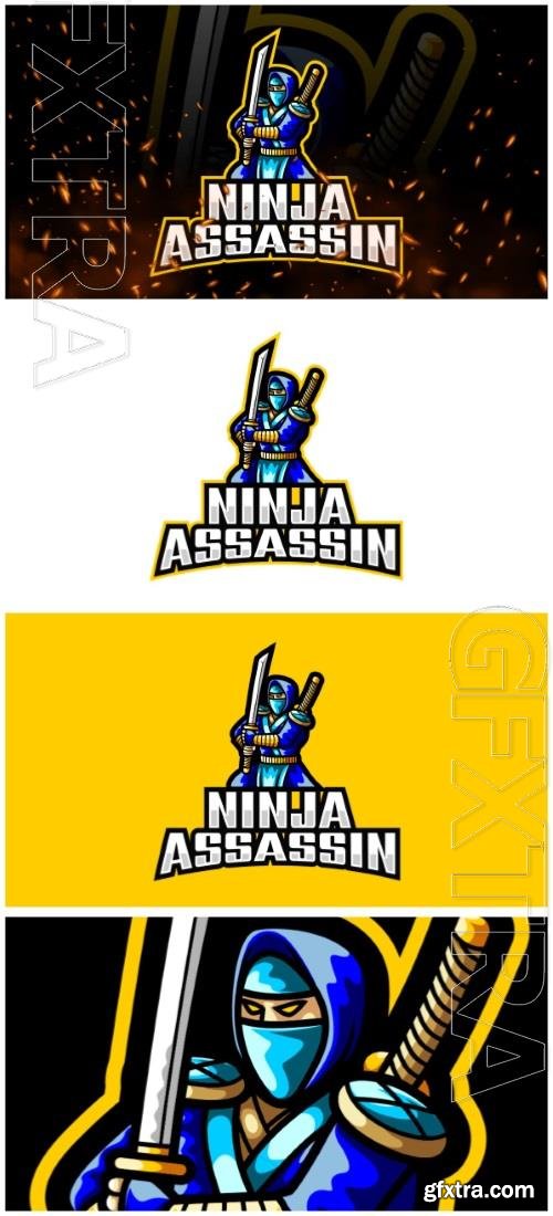 Assassin Ninja E-Sport and Sport Logo Template