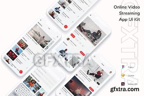 Online Video Streaming App UI Kit YVD9PZ9