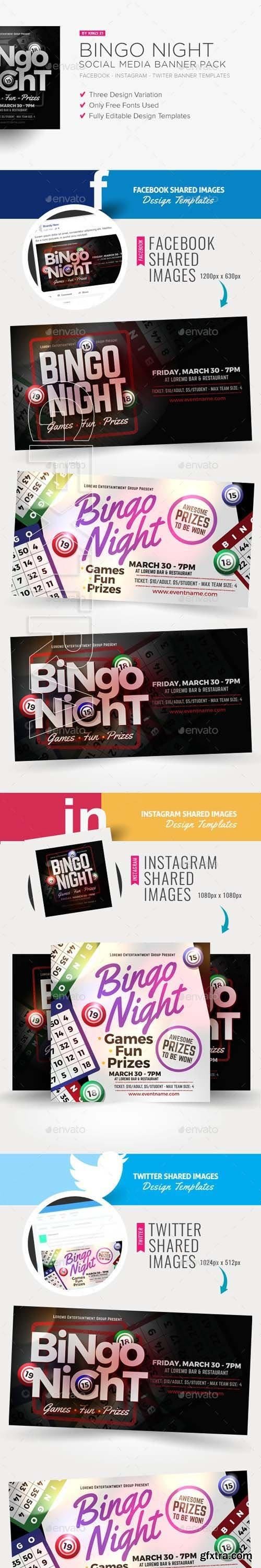 GraphicRiver - Bingo Night Social Media Banner Pack 20568879