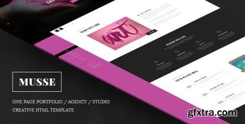 ThemeForest - Musse v1.0 - One Page Portfolio / Agency / Studio Creative Html Template (Update: 14 June 17) - 19808812