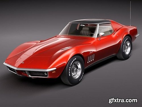 Chevrolet Corvette C3 1969 3D Model