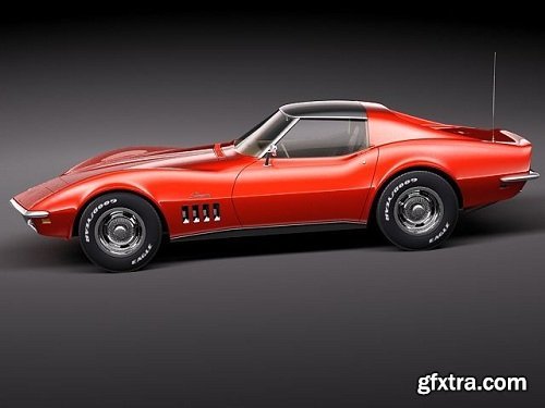 Chevrolet Corvette C3 1969 3D Model