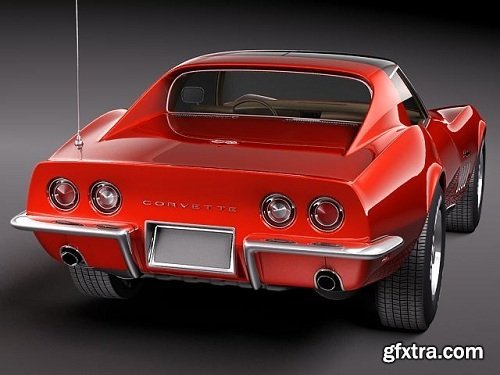 Chevrolet Corvette C3 1969 3D Model