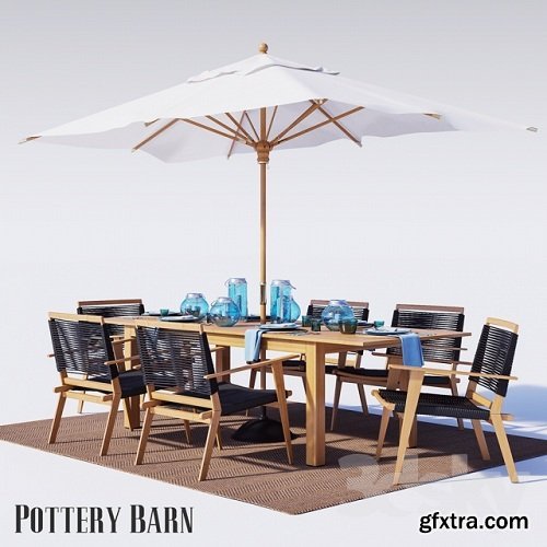 Outdoor furniture Palmer Rope 3D Model