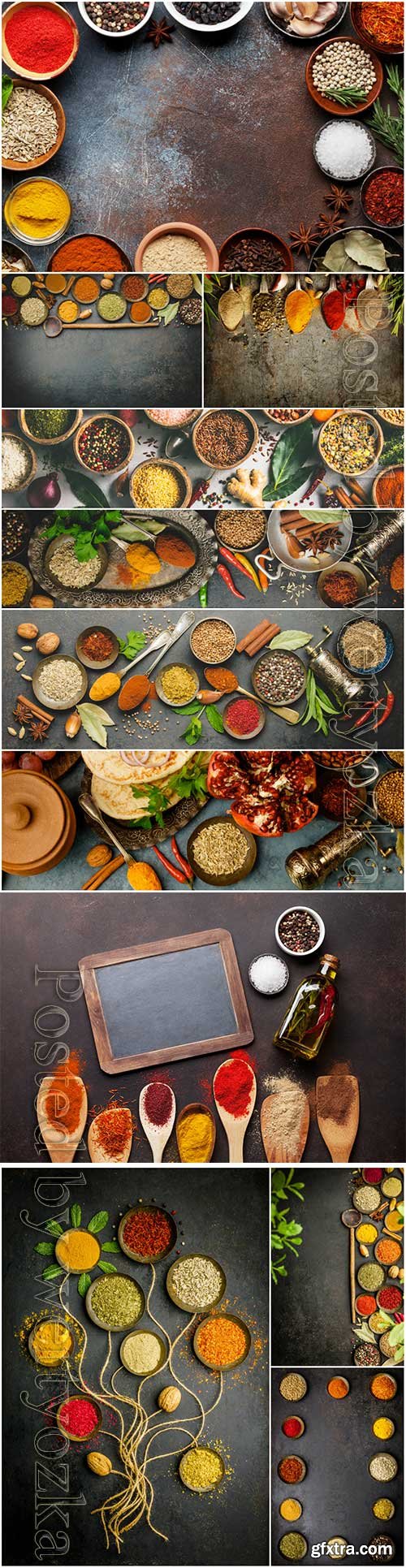 Spice set stock photo