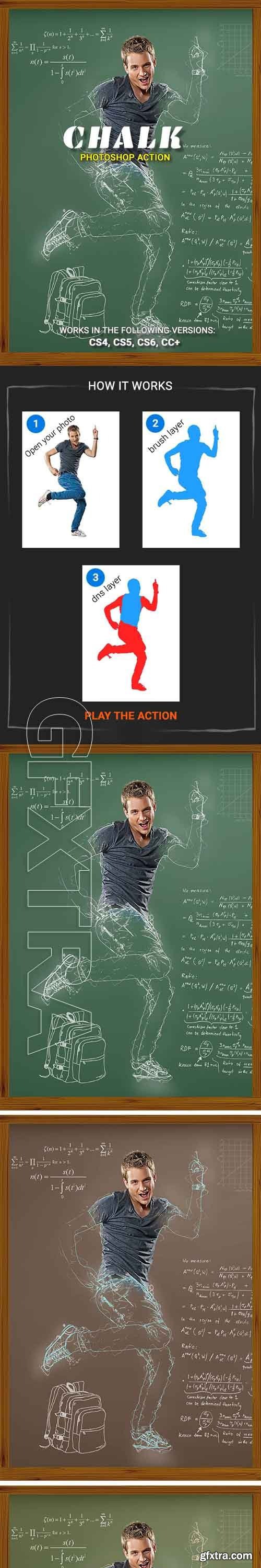 GraphicRiver - Chalk Photoshop Action 20542829