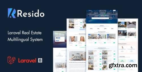 CodeCanyon - Resido v1.8.0 - Laravel Real Estate Multilingual System - 33229932 - NULLED