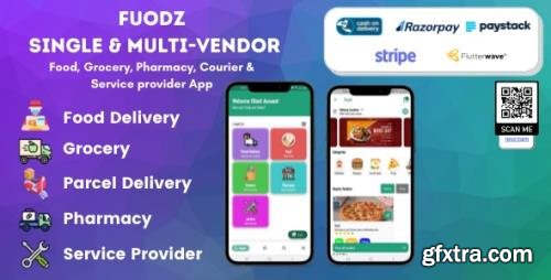 CodeCanyon - Fuodz v1.3.7 - Grocery, Food, Pharmacy Courier & Service Provider + Backend + Driver & Vendor app - 31145802