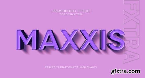 Maxxis 3d text effect template Premium Psd