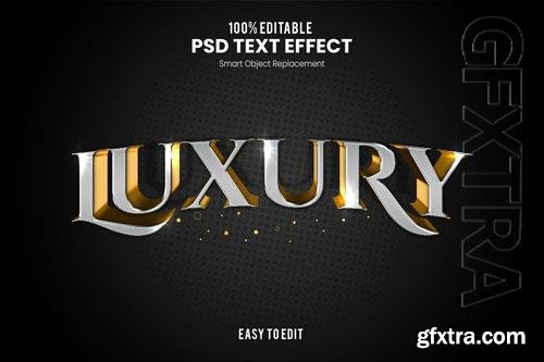 Luxury text effect  psd design