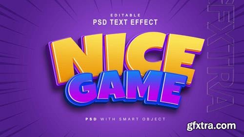 Nice text effect  psd design