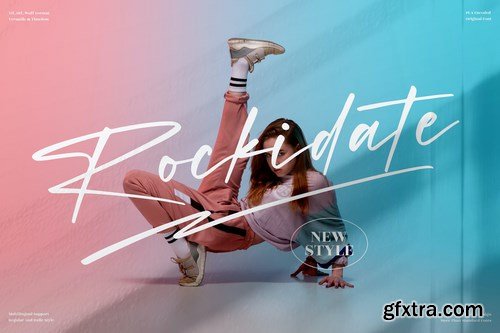 Rockidate Signature Font