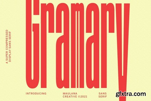 Gramary Compressed Sans Font