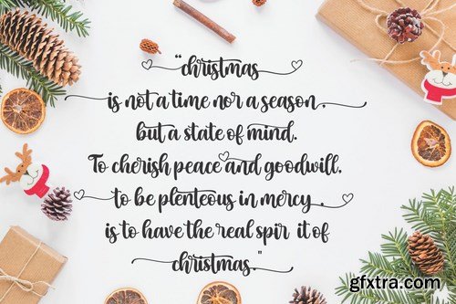 Christmas Blessing - Modern Calligraphy Font