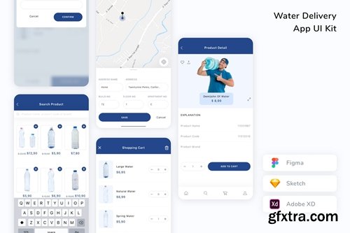 Water Delivery App UI Kit