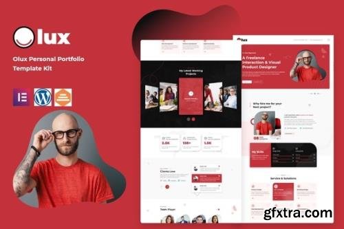 ThemeForest - Olux v1.0.0 - Creative Personal CV & Resume Portfolio Template Kit - 33829859