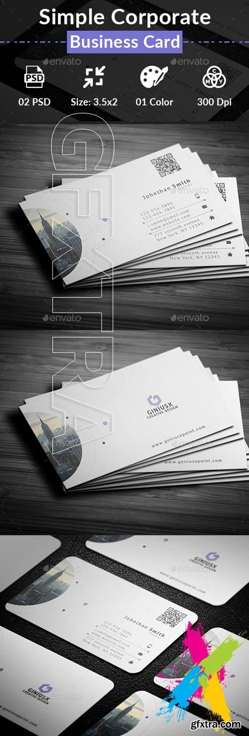 GraphicRiver - Simple Corporate Business Card 20447287