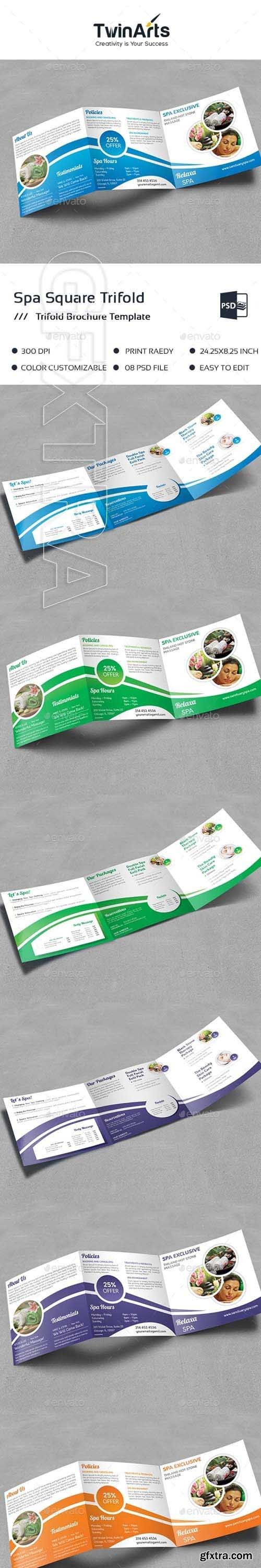 GraphicRiver - Spa Square Trifold 20446833