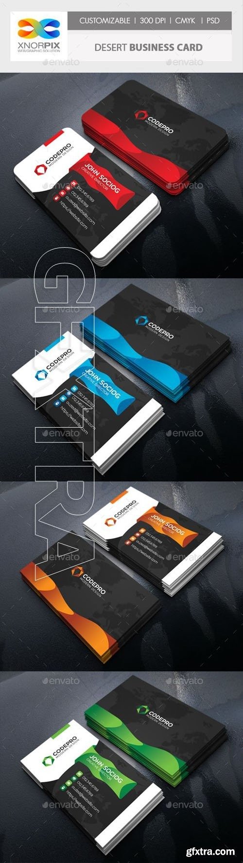 GraphicRiver - Desert Business Card 20442420