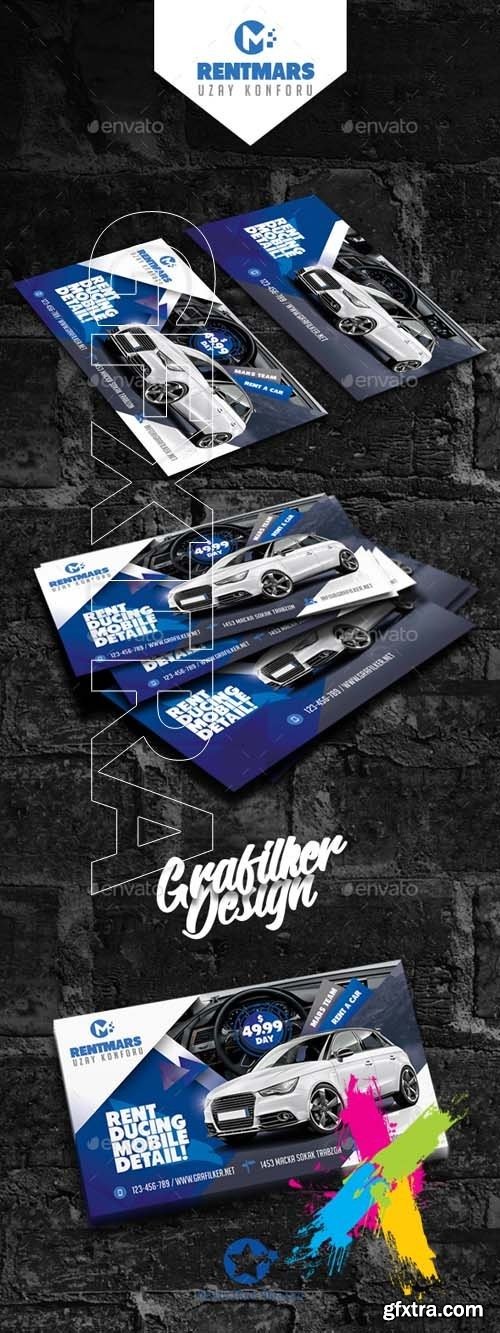 GraphicRiver - Rent A Car Business Card Templates 20427274