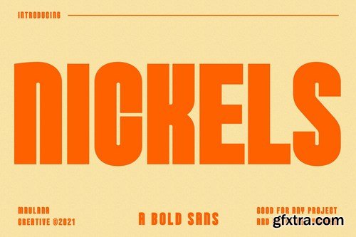 Nickels Bold Sans Serif