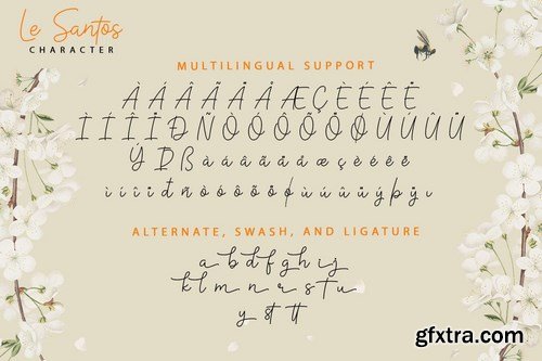 Le Santos Handwriting Font