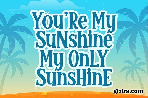 Glamy Sunrise a Quirky Font