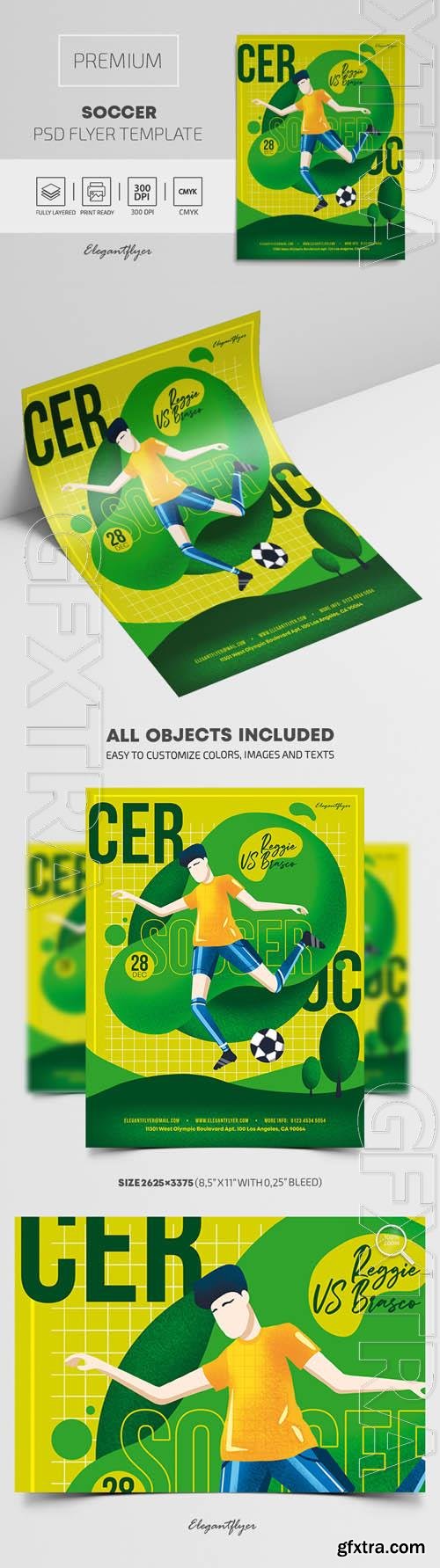 Soccer Premium PSD Flyer Template