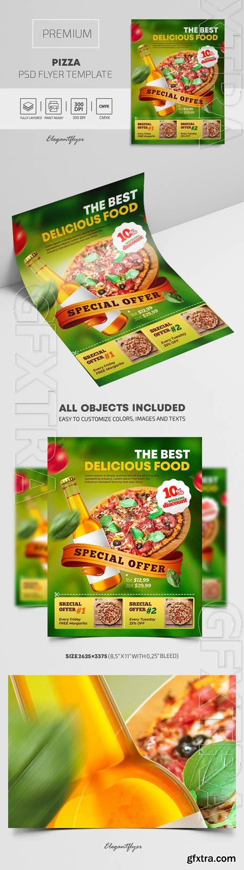 Pizza Premium PSD Flyer Template