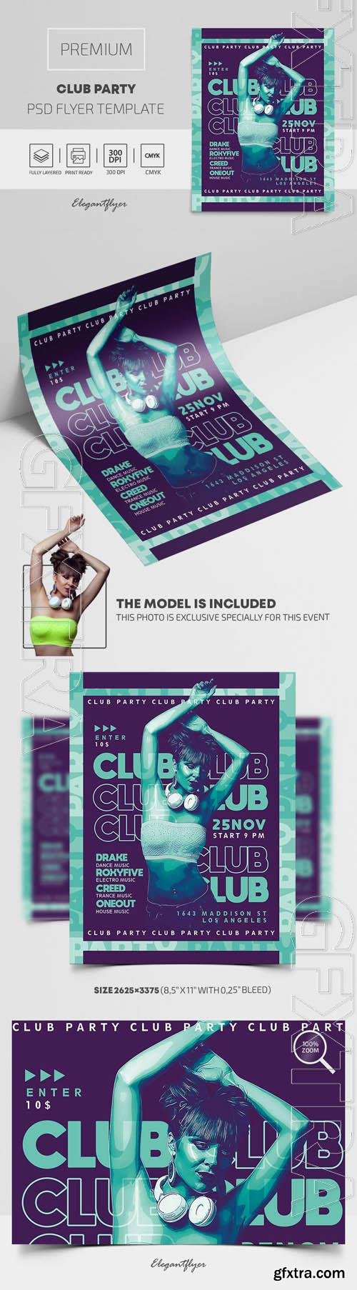 Club Party Premium PSD Flyer Template vol 2