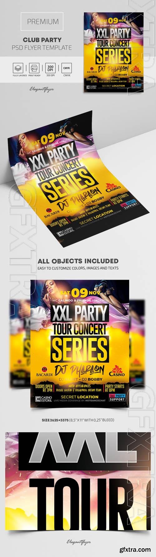 Club Party Premium PSD Flyer Template