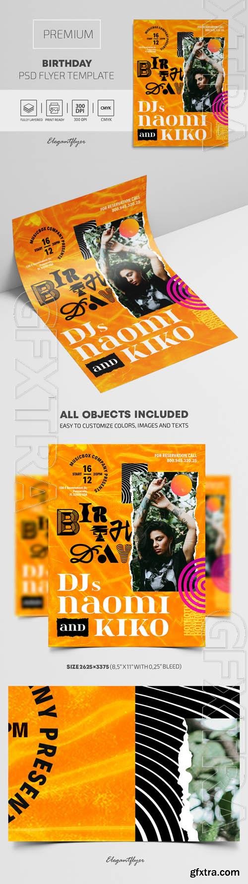 Birthday Premium PSD Flyer Template vol 2