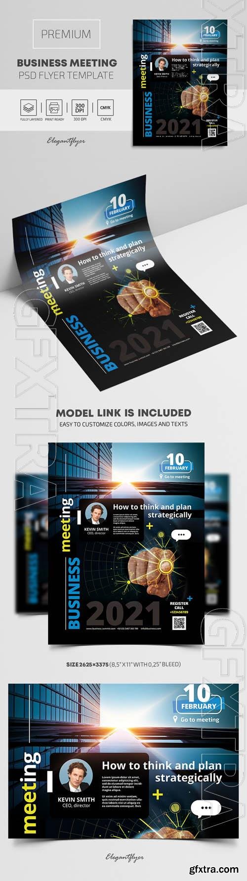 Business Meeting  Premium PSD Flyer Template