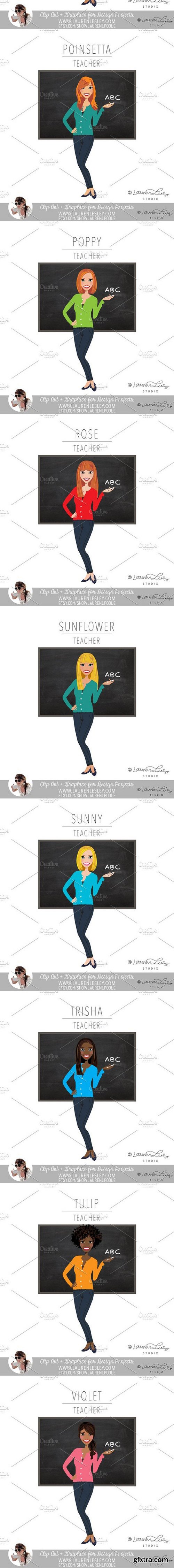 Teacher Portrait Logo