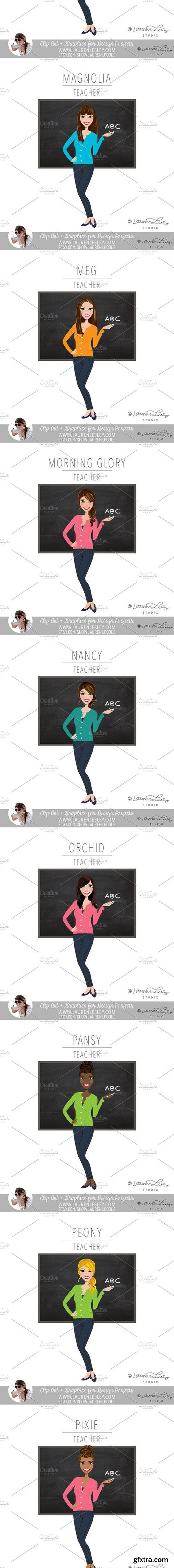 Teacher Portrait Logo