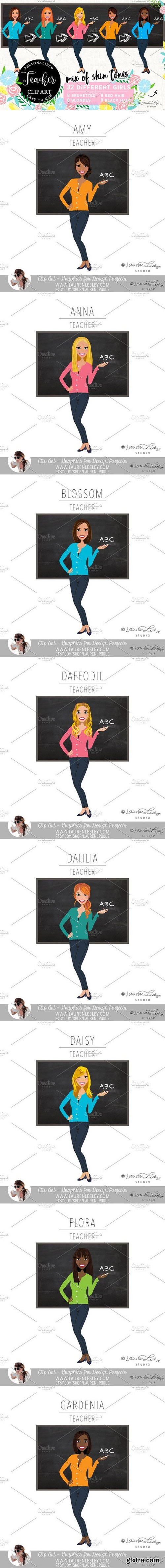 Teacher Portrait Logo