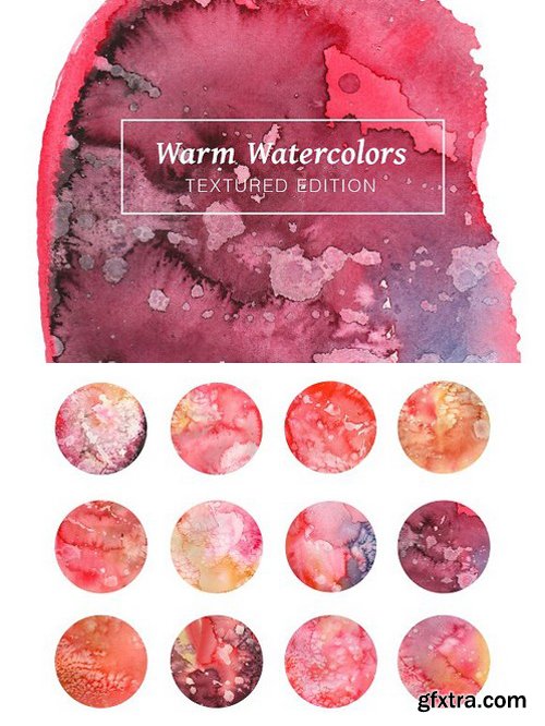 Warm Textured Watercolors