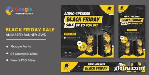 CodeCanyon - Black Friday Sale Audio HTML5 Banner Ads GWD v1.0 - 33905473