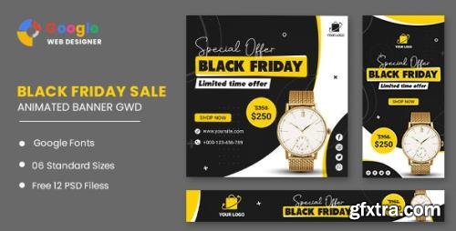 ThemeForest - Black Friday Sale Watch HTML5 Banner Ads GWD v1.0 - 33905465