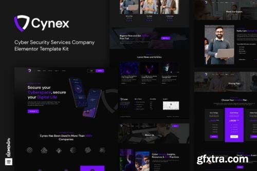 ThemeForest - Cynex v1.0.0 - Cyber Security Services Company Elementor Template Kit - 33929701